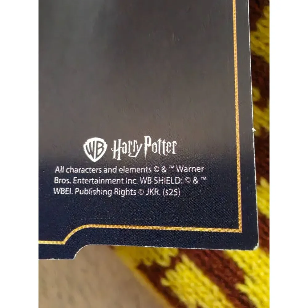 Gryffindor Harry Potter Knit Beanie Pom Pom One Size Burgundy Gold Hat NWT